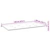 vidaXL Garden Bench with Cushion 120 cm Bamboo