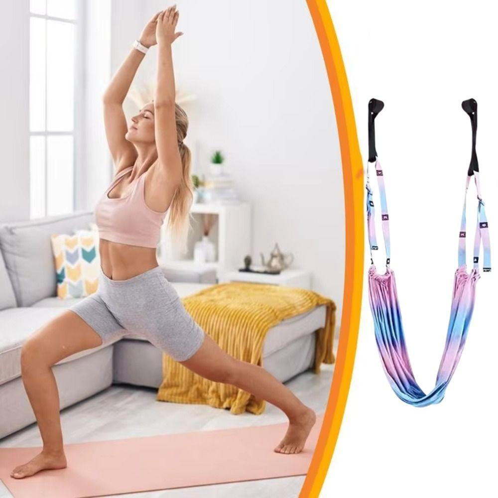 Elastic Stretch Women Aerial Yoga Strap Aerial Yoga Stretching Strap  Wall Practice