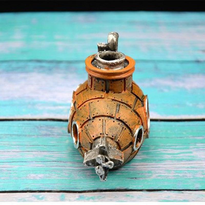 Aquarium Fish Tank Decorations Landscape Submarine Wreck Ship Vintage Resin Design Boat Aquarium Accessories Home Decorations