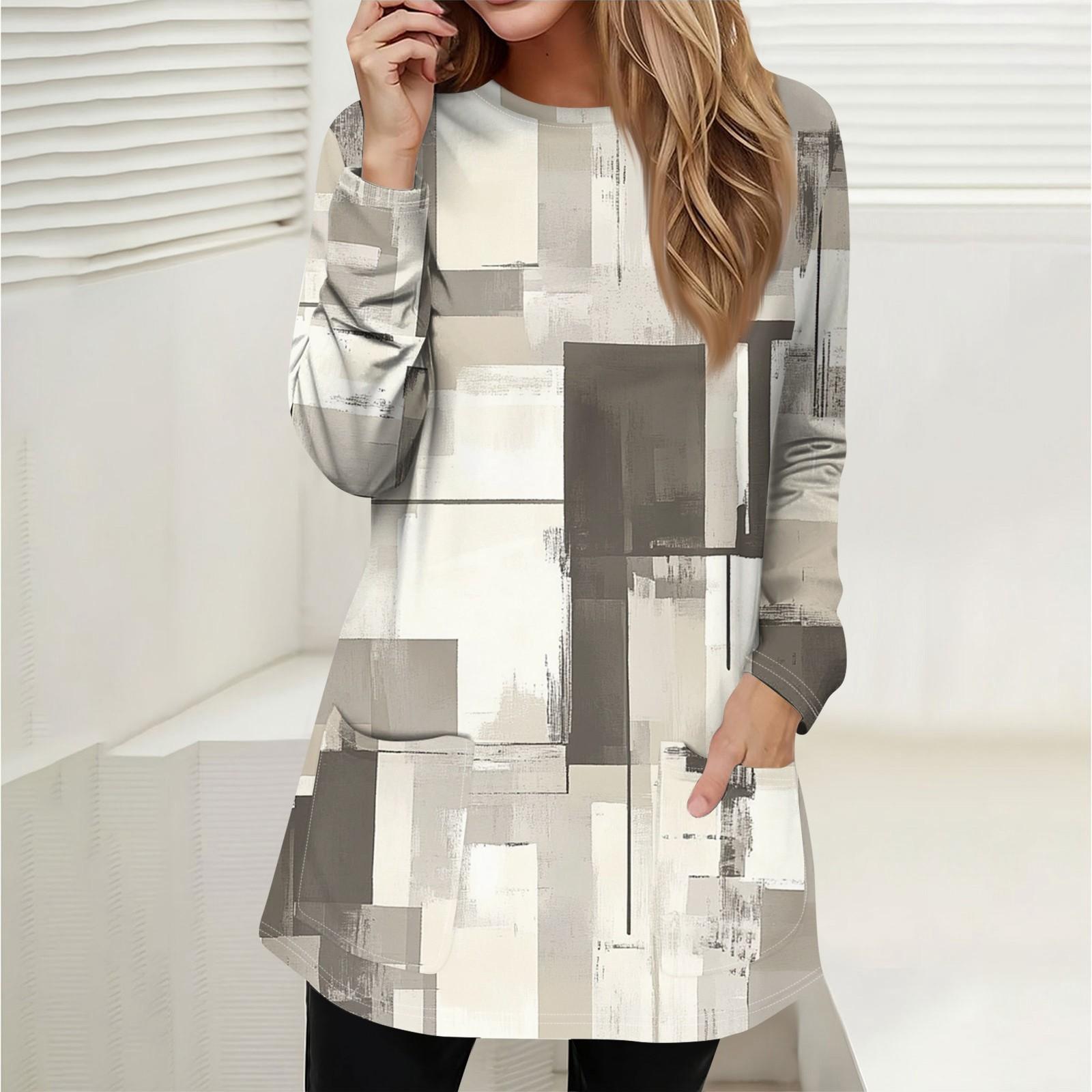 

Женская толстовка, пуловер, спортивная одежда, карман, принт, повседневный топ с круглым вырезом и длинными рукавами XL светло-серый