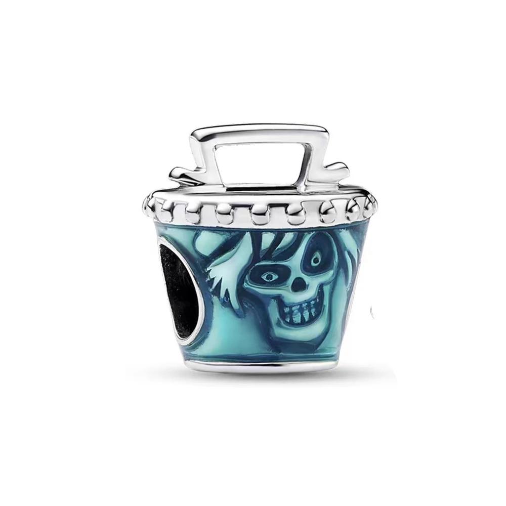 Miniso Disney Christmas Eve Silver 925 Bracelet with Poker Jack Skull Beads Charm for Women Jewelry