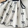 Girls' Stylish Pure Cotton Printed Set New Summer Children'S Halter-Neck Top And Wide-Leg Pants Two-Piece Set