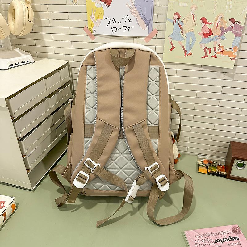 Cartoon Student Schoolbag Girl's Large Capacity Backpack