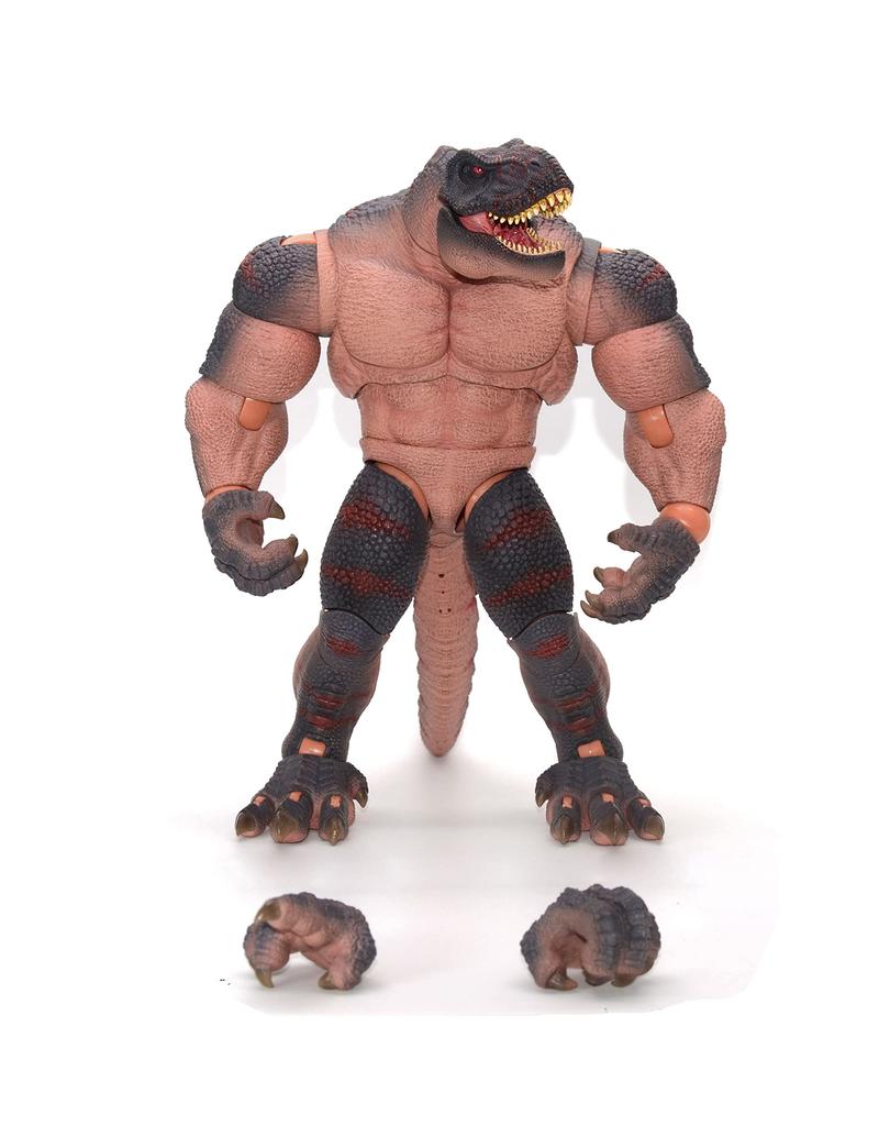 AXYTOYS AXY005A Tyrannosaurus Tribal Soldier Scale PVC ABS Painted Movable Figure "Dinosaur Battlefield" [Black] 1/12 &