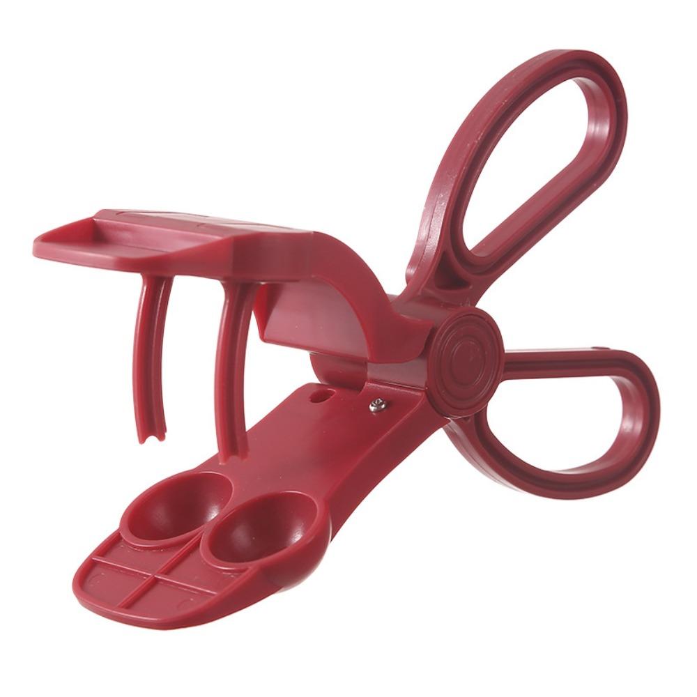 

Ergonomic Handle Cherry Pit Remover Double Hole Olive Stoner Simple Cherry Pitter Kitchen Gadget красный