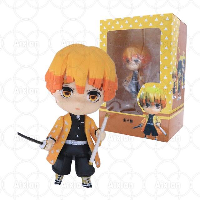 10cm Demon Slayer #1510 Tanjirou Action Figure Kyojuro Rengoku Giyu Tomioka Kimetsu No Yaiba Figure Hashibira Inosuke Figurine