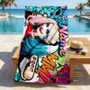 Custom Name Harley Quinn Stylish printed beach towel,a quick-drying, absorbent mat suitable for the beach, pool, gym, and travel fans gift