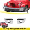 Vorderer Stoßstangen-Eckenschutz Abdeckung Zierleiste Für Jeep Wrangler JK 2007-2017 Stoßstangenrahmen Äußere Formteile Auto Styling Zubehör