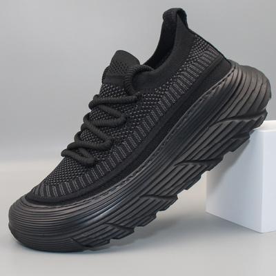 Scarpe da Ginnastica Uomo Estate Tessuto Nero Rete Traspirante Zapatos Hommes Casual Asciugatura Rapida Suola Morbida Scarpe Sportive da Uomo Outdoor 2025 Nuovo