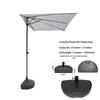 Outdoor Wall-Mounted Half Sun Umbrella