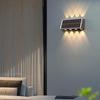 Mini Solar Led Wall Light Outdoor Waterproof Warm Garden Decoration Led Wall Lamp Fence Lights 1/2Pcs