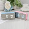 Creative Mirror Alarm Clock Multifunctional LED Clock Makeup Mirror Alarm Clock Can Be Connected To External Power Supply Colorful Mirror Clock 9005