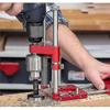 Drill Locator Portable Drill Jig Guide Precise Drill Locator Steel Carpenter Woodworking Tool Model: Black - DD