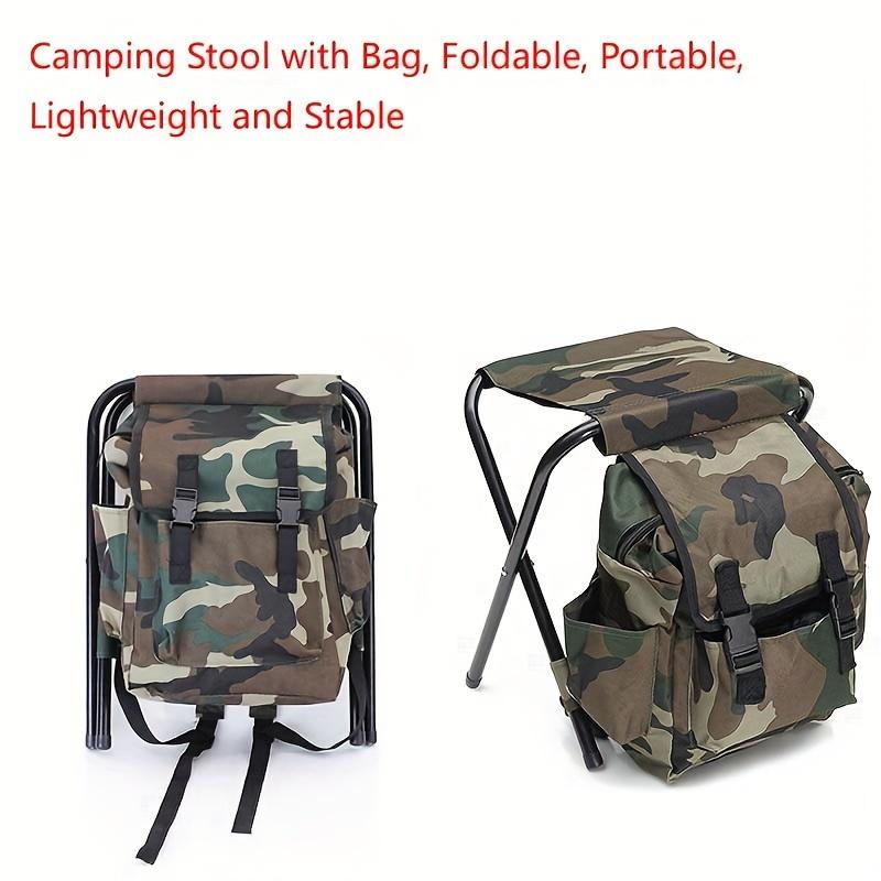 Nützlicher Rucksack Kühlstuhl Tragbarer Klappstuhl Hocker Leicht Angeln Outdoor Ausrüstung Geeignet für Camping, Reisen Wandern