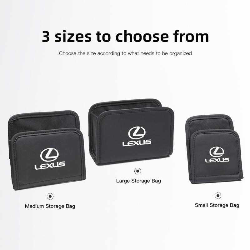 lexus Car Leather Storage Box Sorting Organize Bag Accessories For Lexus F SPORT ES RX NX LS UX LM LX GX LC RZ IS CT GS RC HS SC