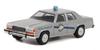 Greenlight Scale Ford Crown Victoria 1983 Police Diecast Model Car 1/64 "Rain Man" [Used]