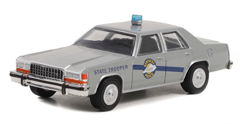 Greenlight Scale Ford Crown Victoria 1983 Police Diecast Model Car 1/64 "Rain Man" [Used]