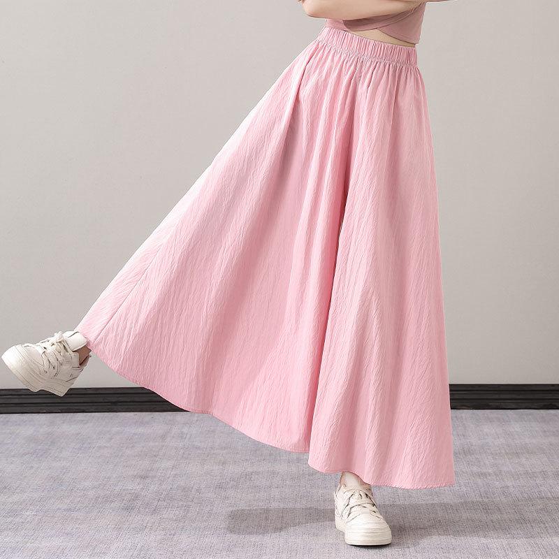 

Ice Silk High-Waist Loose Drape Skirt - Women s Summer 2024 Collection L