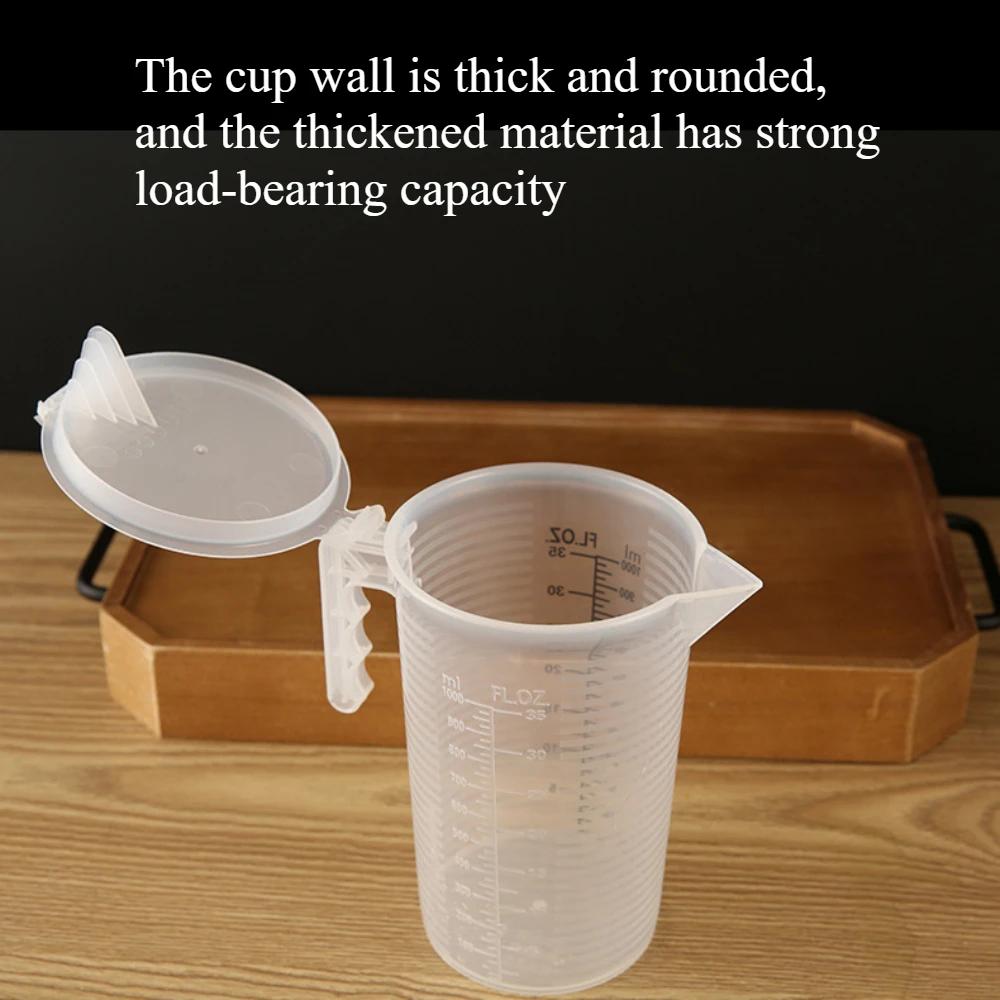 Thickened Baking Measuring Cup with Scale, Measuring Cup with Dust Cover, High-temperature Resistant Baking Measuring Cup