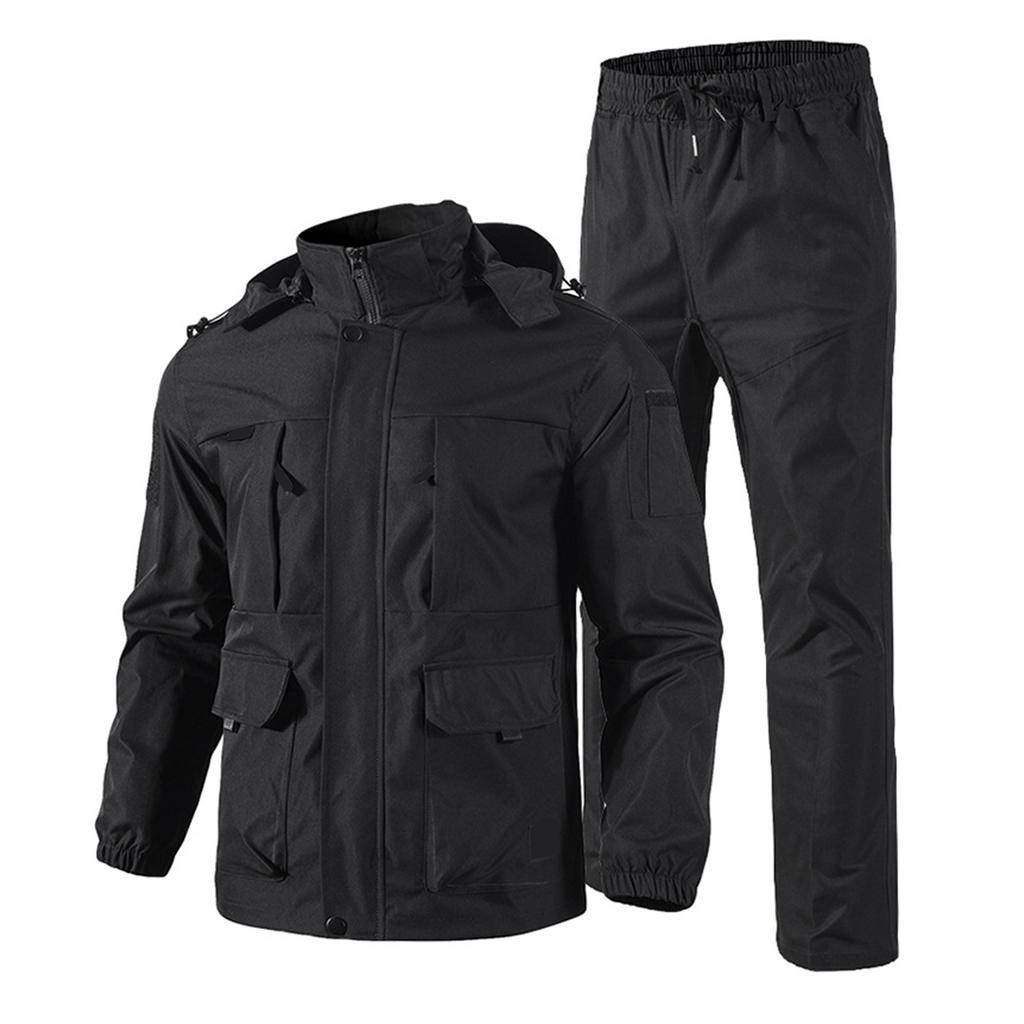 Men's  Jacket Suit  Men's Workwear  Wear Resistant Camouflage Suit  Hooded Training Suit  Mountaineering Outdoor Suit