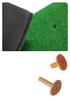 SCGEHA Golf Shot Practice Mat, Thick 60cm x 30cm, 1cm Thick, Artificial Turf, Includes 2 Tees