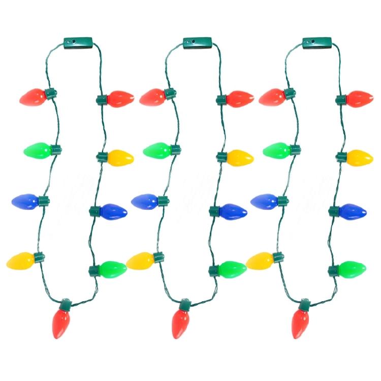 Light Up Holiday Necklace Christmas Necklaces, Mesmerizing Party Accessory