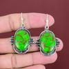 Copper Green Turquoise Earring 925 Sterling Silver Earrings Gemstone Earring Antique Jewelry Engagement Gift Handmade Earring Silver Jewelry