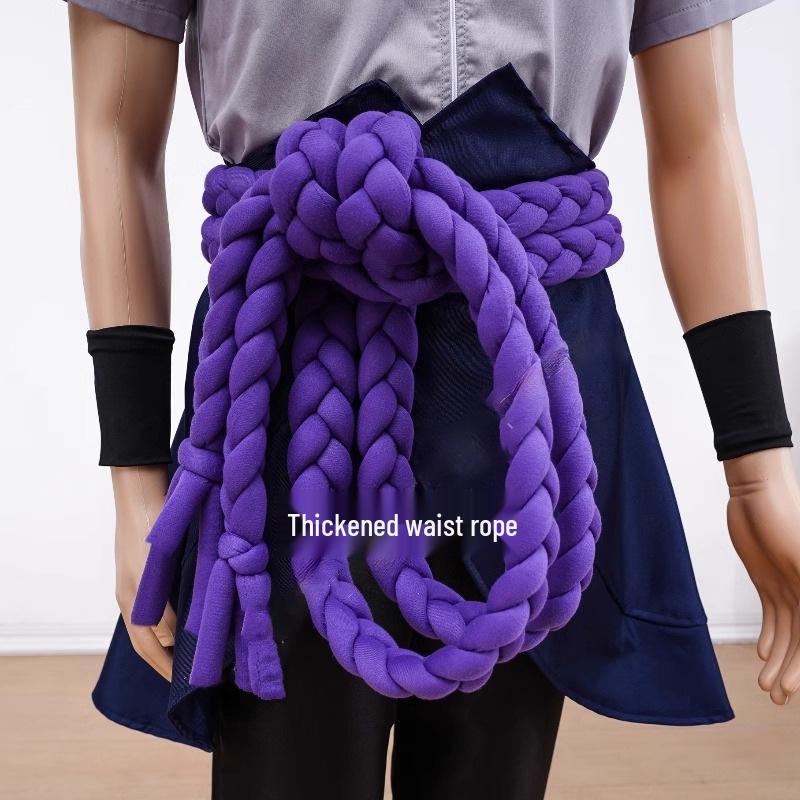Naruto Shippuden Uchiha Sasuke Full Cosplay Costume Set