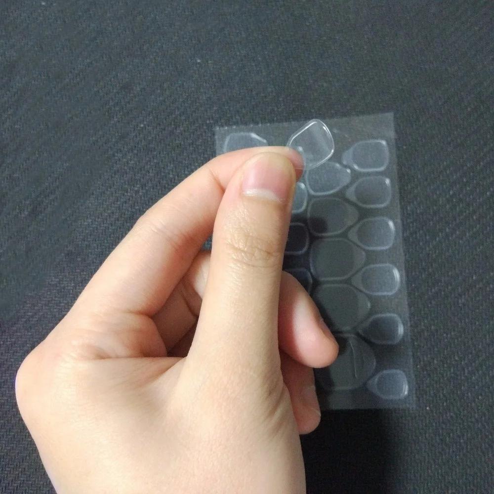 Doppelseitig selbstklebend 10 Blatt / Los Top Transparent Klarer Aufkleber Klebeband für Falsche Nagelspitzen Nail Art Werkzeuge 240 Stück