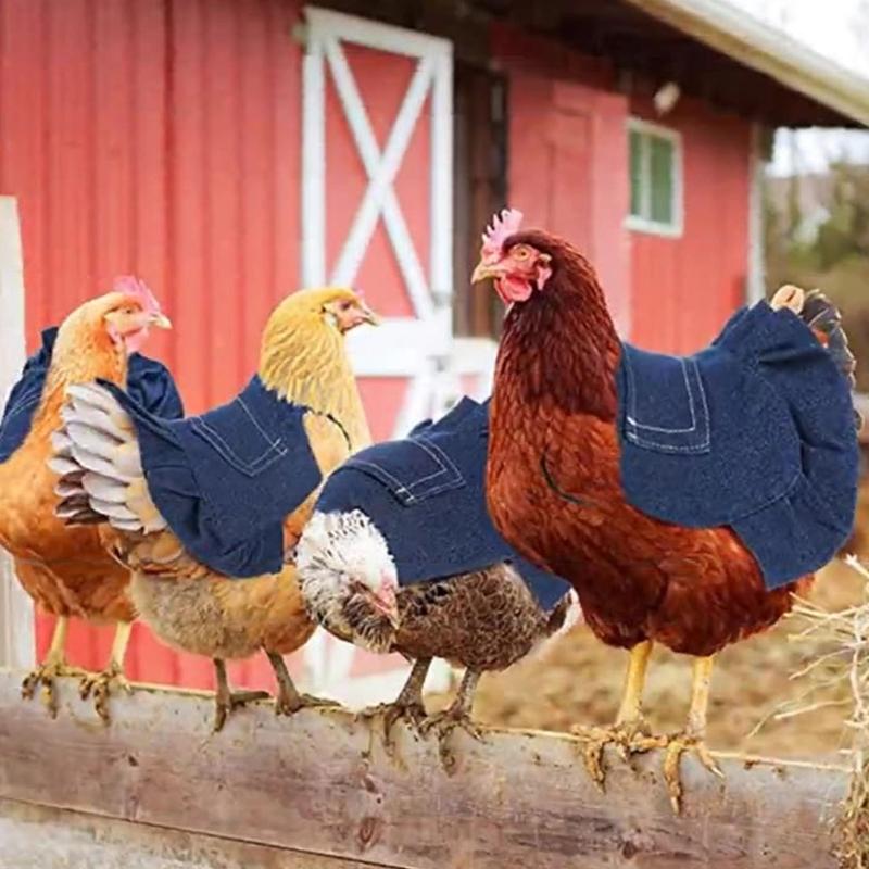 Chicken Saddles Vest for Back Wing Protections Tear Resistant Poultry Apron for Farm Coops Flocks Everyday Wear
