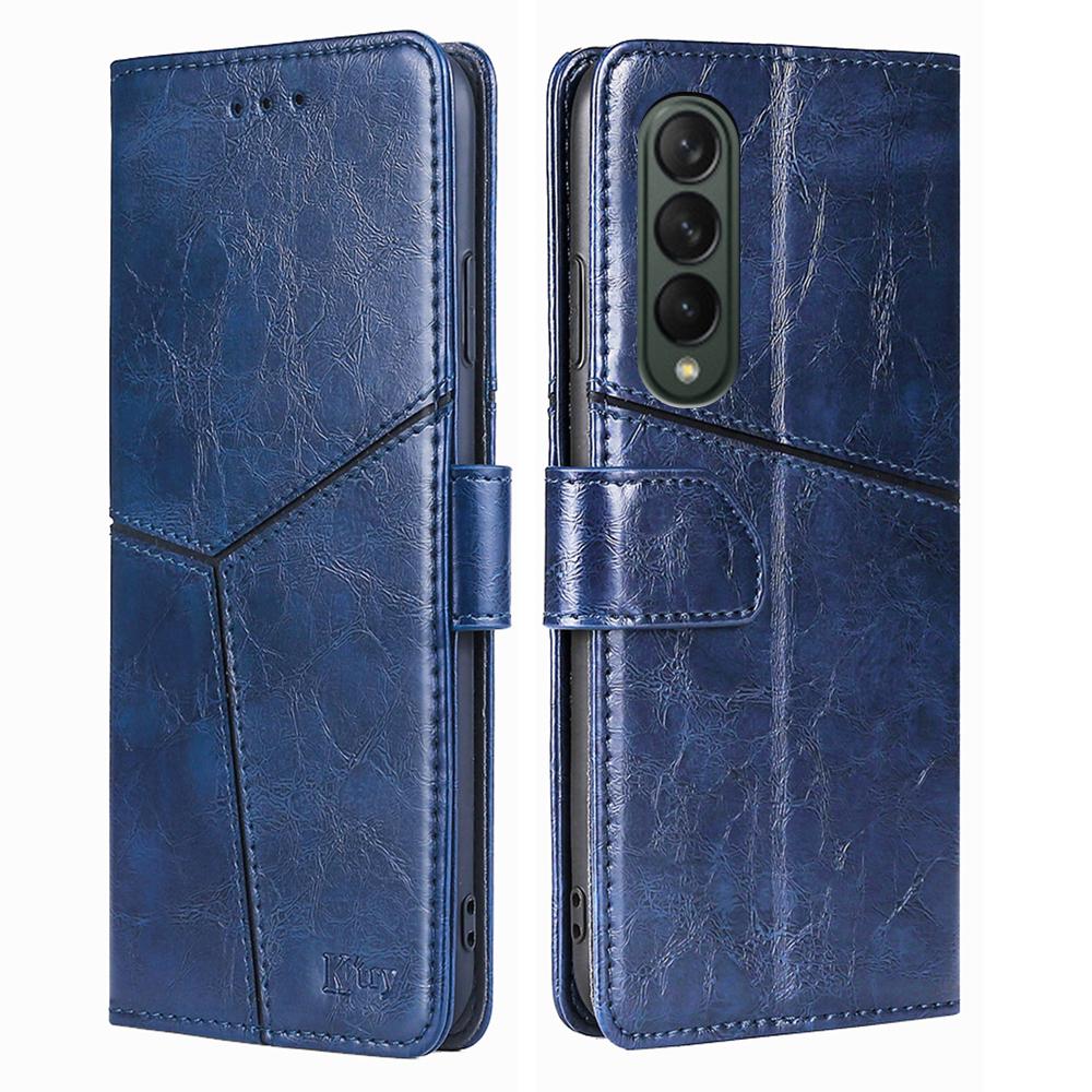 Geometric Flip Wallet Case For Moto G50 G8 P40 G Power Lite 2021 Edge 20 Lite G30 G10 G20 G50 G71 Cover Retro Leather Holster Card Slot Phone Bumper