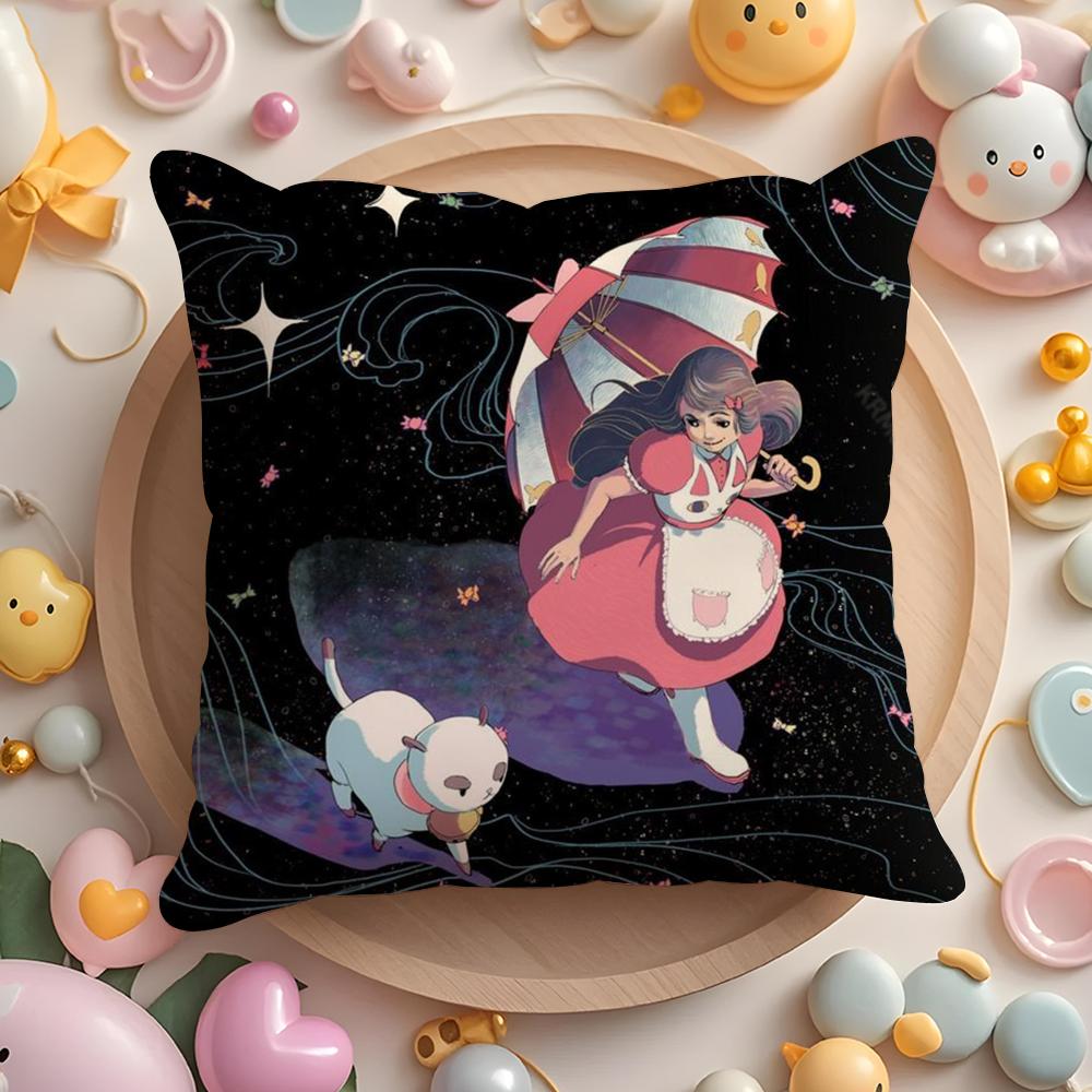 B-Bee And P-Puppycat Cushion Cover Short Plush Double-Sided Printing Home Machine Washable In Warm Winter Pillow Case