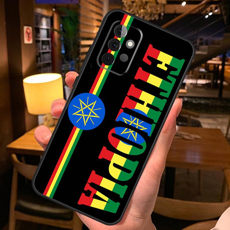 Ethiopia Flag Case For Samsung Galaxy A26 A16 A06 A55 A35 A15 A32 A12 A22 A52 A54 A34 A14 A56 A36 A13 A53