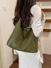 Woven Commuting Tote Bag with Stylish Design and Large Capacity