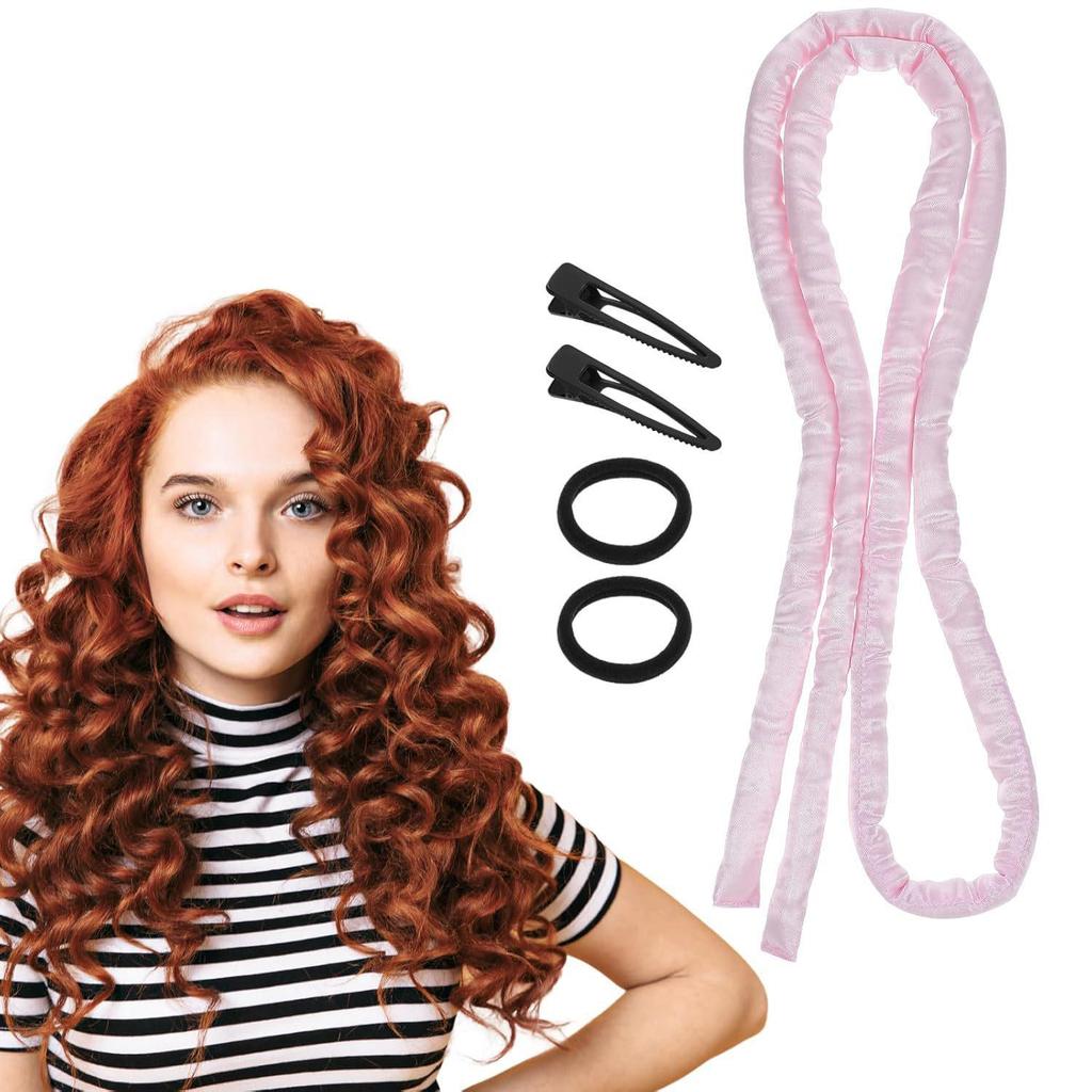 Tiktok Overnight Heatless Hair Curler for Long Hair - Soft Fine Wave Crimper
