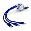 100W Type-C 3-in-1 Fast Charging Cable for Huawei, Android, and Apple Devices