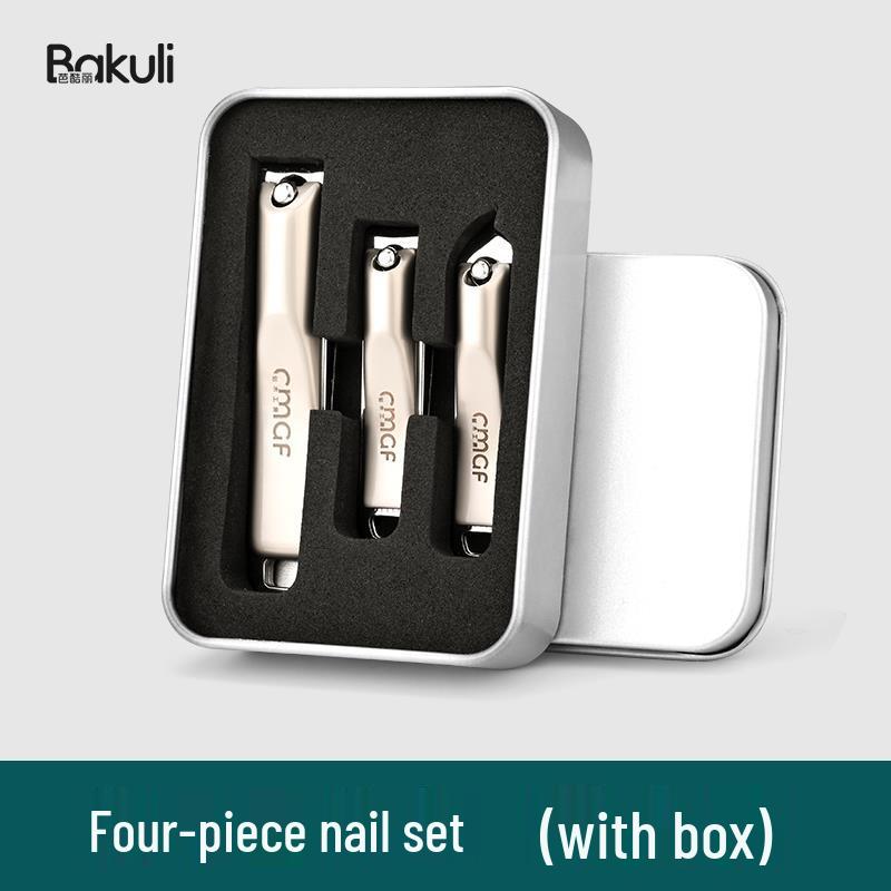 German Angled Nail Clippers - Large, Portable Manicure & Pedicure Scissors Set