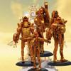 Gold Clock Man Action Figure Hand-made Joint Movable Transforming Clock Man King Toy Decor 17cm Pvc