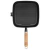 vidaXL Grillpfanne mit Holzgriff Gusseisen 20 x 20 cm