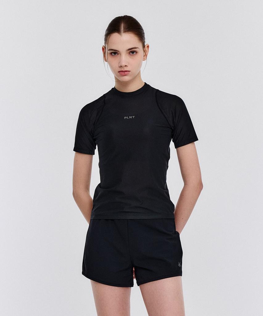 Peullaeniteu Quick Dry Performance Short Sleeve Black