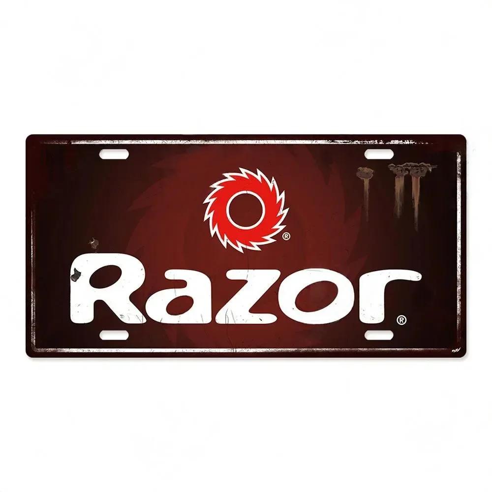 Klassische Metallschild-Dekoration Fahrradmarke Blechschild Handwerk Wanddekoration Schilder für Bar Garage Fahrrad Rostige Plakette 15x30cm Zinn Bo