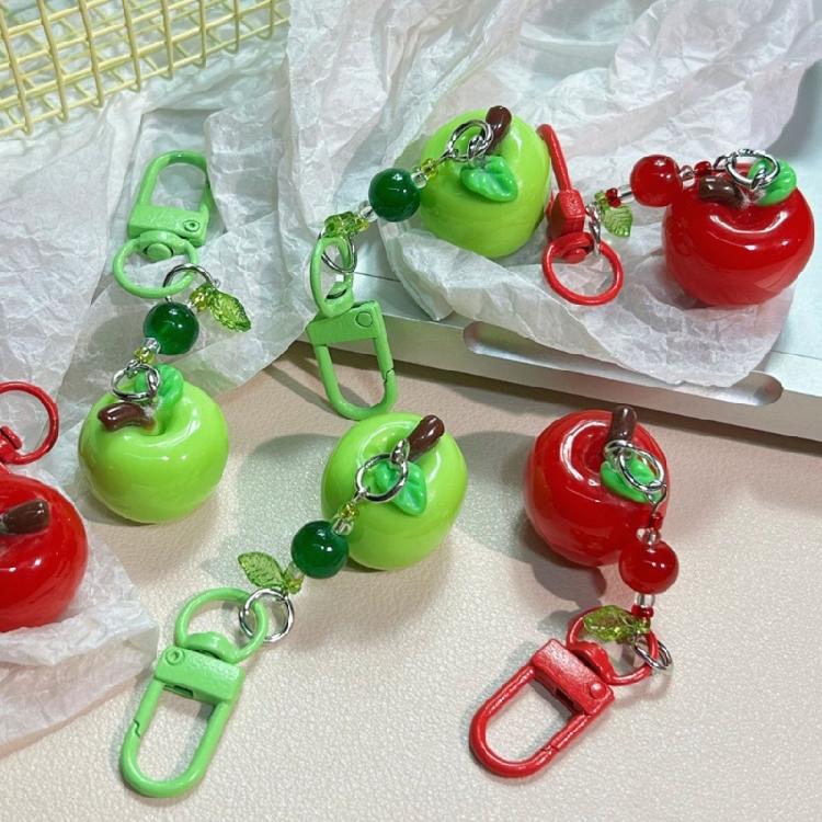 Sturdy Apples Keychain In Red And Green For Key Organization And Gifts
