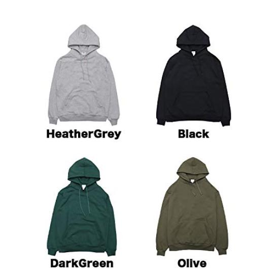 Shaka Wear Schwergewicht Dick Shaka Wear Uni Pullover Street Fashion Grauer Hoodie, Farbe, 12oz, Herren Sweatshirt, Übergroß, Oberteil, [Gebraucht]