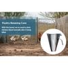 Cono Matador de Acero Galvanizado Cono Sujetador de Pollo para Sacrificio Seguro y Rápido Durante el Procesamiento de Aves de Corral