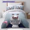 Rabbids Invasion Smile Bedding Quilt Set Quilt Cover Pillowcase Home Decoration Birthday Gift (1 * duvet cover + 2 * pillowcase, without core)