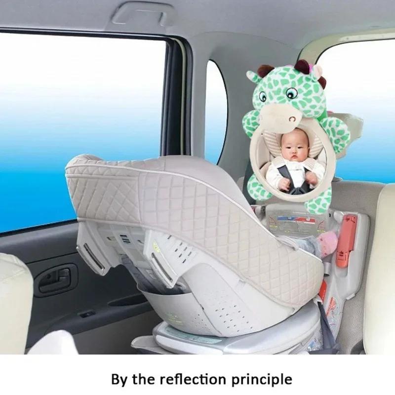 Baby Car Mirror Safety Car Seat Mirror Rear Facing Car Seat Mirror Wide Crystal Clear View Shatterproof Car Kids Monitor