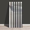 3D Self Adhesive Metal Grille Wall Sticker Wallpaper Glossy Fluted Panel for Living Room TV Background, Bedroom Accent Wall Decor