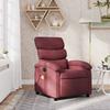 Massage Chair Wine Red Fabric