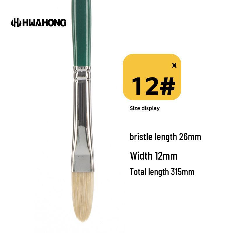 Koreanischer Hwahong 808 Serie Borstenpinsel für Öl-, Wasserfarben-, Gouache- und Acrylmalerei