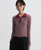 Diaeneseualumeon Striped Polo Shirt Burgundy